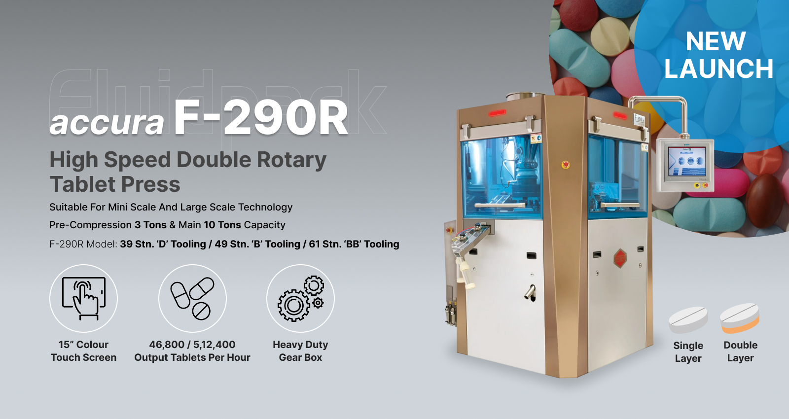 F7200 High Speed Double Rotary Tablet Press