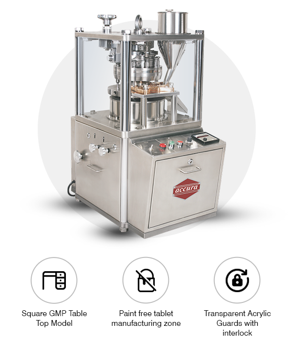 semi-automatic tablet compression machine