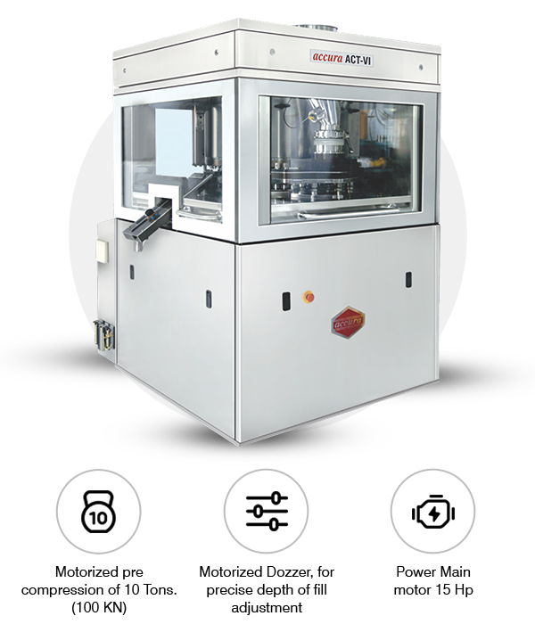 ACT-VI High Speed Single Rotary Tablet Press Manufacturer | Fluidpack