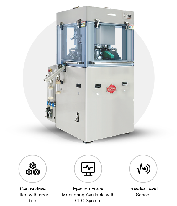 Accura F3000 Single Rotary Tablet Press Machine