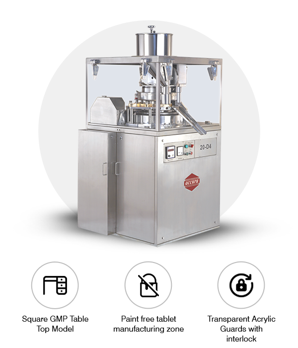 Rotary Tablet Press - D4 Single Sided Rotary Tablet Press Machine