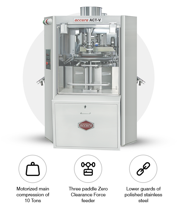 High Speed Double Rotary Tablet Press Machine | ACCURA Model ACT-V
